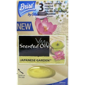 Brise Japanese Garden Fragrant Oil 3 Füllt ätherisches Öl zu je 15 g nach