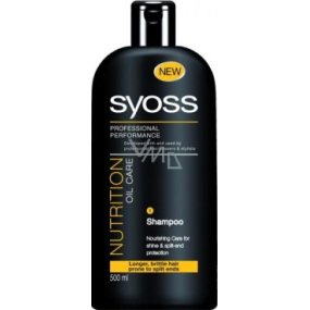 Syoss Nutrition Oil Care beugt Haarbruch vor Shampoo 500 ml