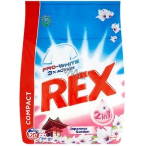 Rex 3x Action Japanese Garden Pro-Weiß Waschpulver 20 Dosen von 1,5 kg