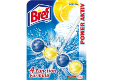 Bref Power Aktiv 4 Formel Zitrone Toilettenstein für hygienische Sauberkeit und Frische Ihrer Toilette, färbt Wasser 51 g