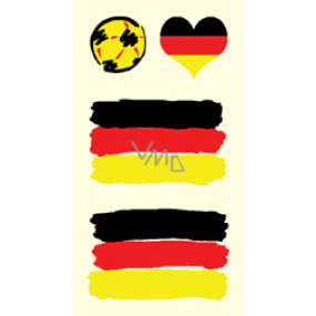 Arch Tattoo Aufkleber auf Gesicht und Körper Deutschland Flagge 1 Motiv