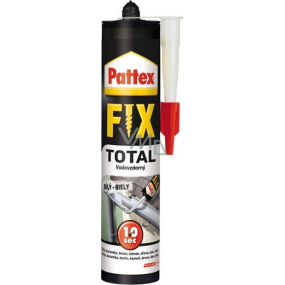 Pattex Total Fix PL70 Weißer wasserfester Klebstoff auf Polymerbasis zum Kleben, Versiegeln und Fixieren von 440 g