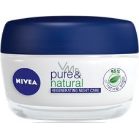 Nivea Visage Pure & Natural Regenerating Nachtcreme für alle Hauttypen 50 ml