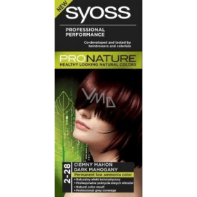 Syoss ProNature Langlebige Haarfarbe 2-28 Dunkles Mahagoni