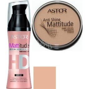 Astor Mattitude HD Make-up 001 30 ml + Glanzpulver Mattitude 002 14 g
