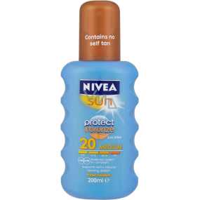 Nivea Sun Protect & Bronze LSF20 + Intensives Bräunungsspray 200 ml