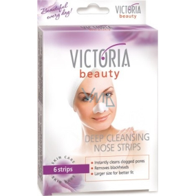 Victoria Beauty Deep Cleansing 6-teilige Reinigungspore auf der Nase