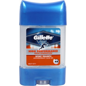 Gillette High Performance Geruchsbeseitigung Klares Antitranspirant Deodorant Stick Gel für Männer 70 ml