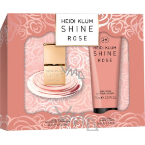 Heidi Klum Shine Rose Eau de Toilette 30 ml + Körperlotion 75 ml, Geschenkset