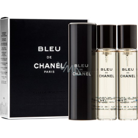 Chanel Bleu de Chanel Eau de Toilette Set für Männer 3 x 20 ml