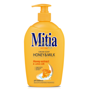 Mitia Honey & Milk Flüssigseife mit Honig-Extrakt-Spender 1 l