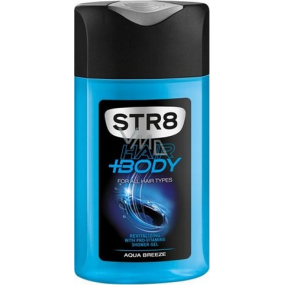 Str8 Aqua Breeze Duschgel für Körper und Haare für Männer 250 ml