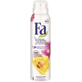 Fa Floral Protect Orchid & Viola Antitranspitant Deodorant Spray für Frauen 150 ml