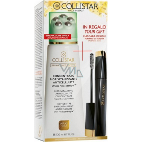 Collistar Biorivitalisierendes Konzentrat gegen Cellulite 200 ml + Design Mascara 11 ml, Geschenkset
