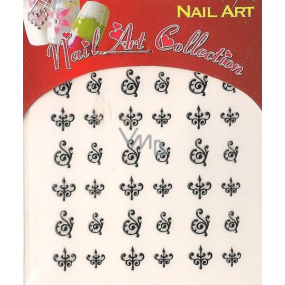 Absolute Cosmetics Nail Art selbstklebende Nagelaufkleber NT006 1 Blatt