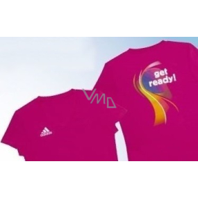 DÁREK Adidas tričko velikost M růžové pro ženy 1 kus