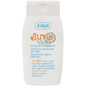 Ziaja Sun SPF 50+ Sonnencreme für Kinder sehr hoher Schutz 125 ml