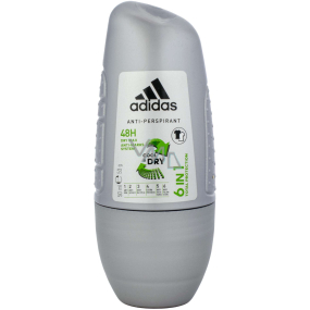 Adidas Cool & Dry 48h 6in1 Ball Antitranspirant Deodorant Roll-On für Männer 50 ml