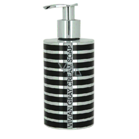 Vivian Grey Stripes Silver Luxus Flüssigseife 250 ml