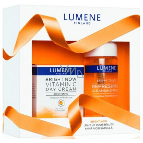 Lumene Bright Now Vitamin C Tagescreme 50 ml + Bright Touch erfrischender Reinigungsschaum 150 ml, Kosmetikset