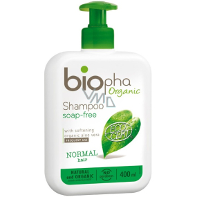 BioPha Aloe Vera seifenfreies Shampoo für normales Haar im Bio-Qualitätsspender von 400 ml
