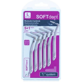 Soft Dent Interdentalbürste gebogen L 0,7 mm 6 Stück