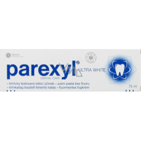 Parexyl Ultra White fluorfreie Zahnpasta mit einer Aufhellungswirkung von 75 ml
