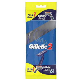 Gillette2 Blue3 Ready Rasierer 6 Stück für Herren