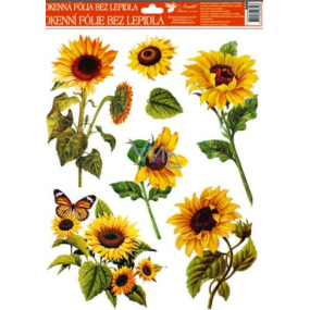 Fensterfolie ohne Kleber Sonnenblumenorange Schmetterling 42 x 30 cm 1 Stück