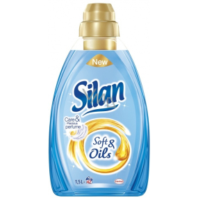 Silan Soft & Oils Care & Precious Parfümöle Blaues Weichspülerkonzentrat 42 Dosen 1,5 l