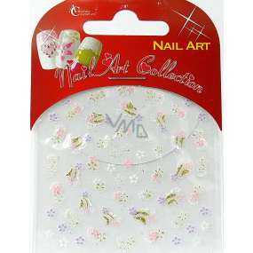 Absolute Cosmetics Nail Art selbstklebende Nagelaufkleber S3D024 1 Blatt
