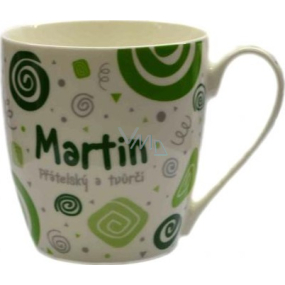 Nekupto Twister Becher namens Martin grün 0,4 Liter