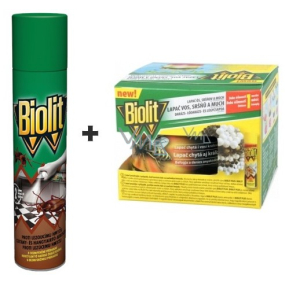 Biolit P Gegen kriechende Insekten mit Desinfektionsmittel 400 ml + Wespe, Hornisse und Fliegenfalle 200 ml