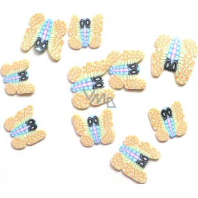 Professionelle Nageldekorationen Schmetterlinge beige 132 1 Packung