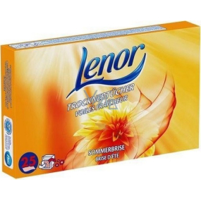 Lenor Sommerbrise Servietten für Wäschetrockner 25 Stück