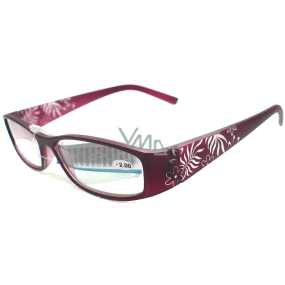 Berkeley Lesebrille +2.0 lila Retro CB02 / MC2 1 Stück ER6040