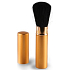 Diva & Nice Kosmetikpinsel mit synthetischen Borsten, einziehbar mit Kappe gold groß 1 Stück