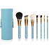 Sei schick! Blue Perfect 7er-Set Kosmetikpinsel mit Synthetik-, Ziegen- und Ponyborsten, Kosmetikset