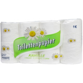 Tedi Kamille parfümierte Toilettenpapier mit dem Duft von Kamillenweiß 3-lagig 150 Stück 8 Stück