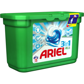 Ariel 3in1 Alpine Gelkapseln zum Waschen von Kleidung schützen und beleben die Farben von 15 Teilen