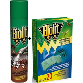 Biolit P Gegen kriechende Insekten mit Desinfektionsmittel 400 ml + Biolit-Pads für elektrisches Mückenschutz 20 Stück nachfüllen