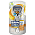 Gillette Fusion ProGlide Flexball Power Silver Rasierer + Ersatzkopf 1 Stück + Akku 1 Stück, für Männer