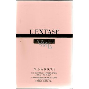Nina Ricci L Extase parfümiertes Wasser 80 ml + Körperlotion 200 ml, Geschenkset