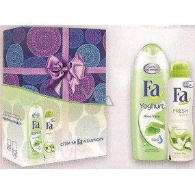 Fa Joghurt Aloe Vera Duschgel 250 ml + Fa Fresh & Dry Grüntee Deodorant Spray für Frauen 150 ml, Kosmetikset