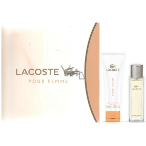 Lacoste pour Femme parfümiertes Wasser für Frauen 50 ml + Körperlotion 100 ml, Geschenkset