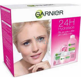 Garnier Essentials Rose feuchtigkeitsspendende Tagescreme für trockene und empfindliche Haut 50 ml + Make-up-Entferner Milch für trockene Haut 200 ml, Kosmetikset