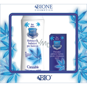 Bione Cosmetics für Männer Q10 Wrinkle Facial Cream 40 ml + After Shave Balm 200 ml, Kosmetikset
