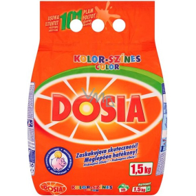 Dosia Color Waschpulver für farbige Wäsche 15 Dosen von 1,5 kg