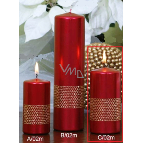 Lima Band Kerze rot Zylinder 60 x 120 mm 1 Stück