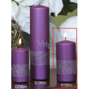 Lima Band Kerze violetter Zylinder 60 x 120 mm 1 Stück